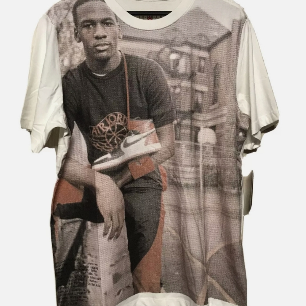 Nike Air Jordan 1 Banned Retro Michael Jordan Premium T-Shirt Men's Medium NWT